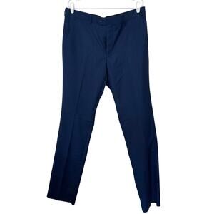 NWOT Giorgio Fiorelli Mens Unhemmed Dress Pants Size 36 Blue Office Professional